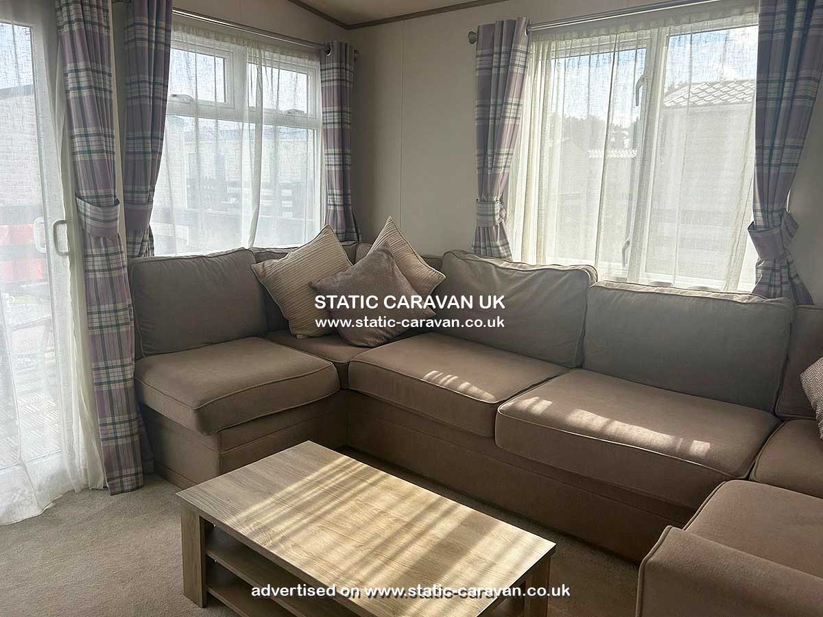 Caravan for hire 110 at Annsmuir Holiday Park, Ladybank, Fife, Scotland