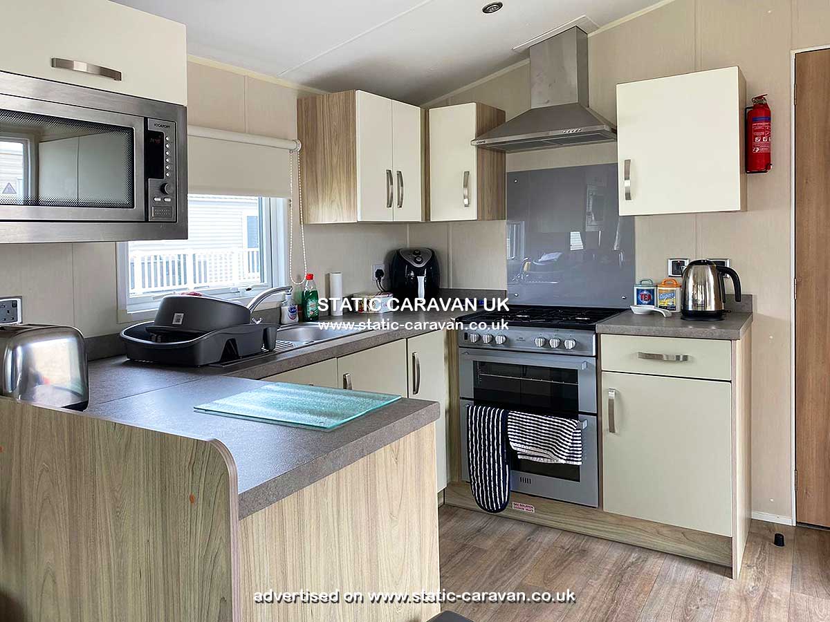 Caravan for hire 113 at Barmouth Bay, Tal-y-bont, Gwynedd, West Wales