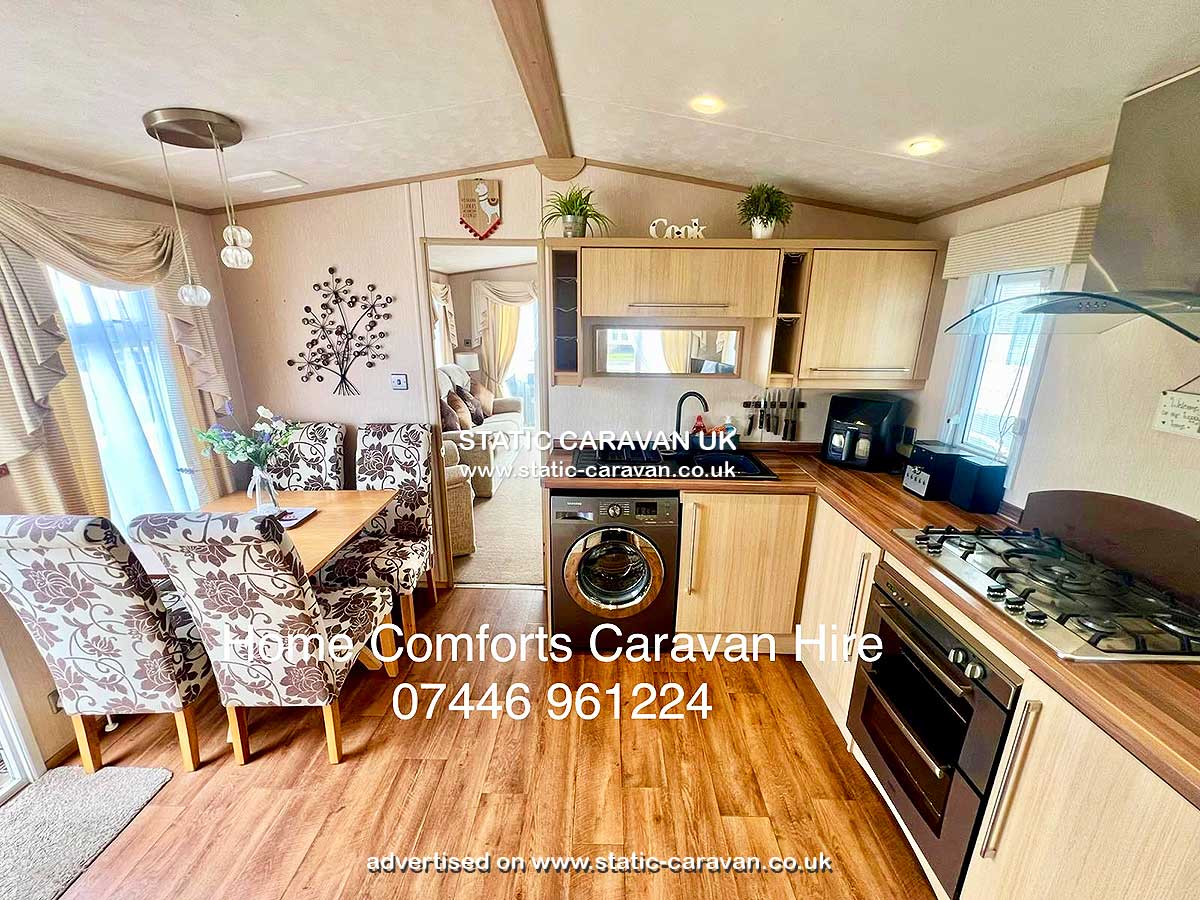 Caravan for hire 258 at Seldons Golden Gate, Towyn, Conwy, North Wales