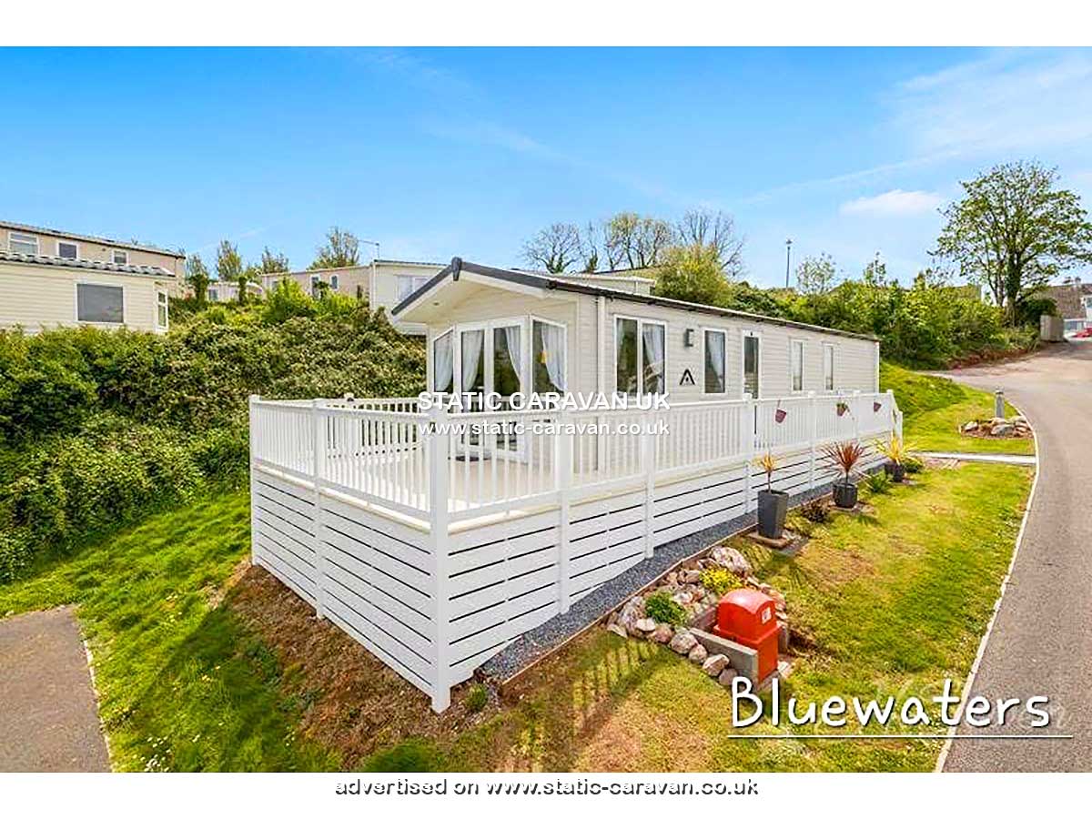 Caravan for hire Blue water Three at Beverley Bay, Paignton, Devon
