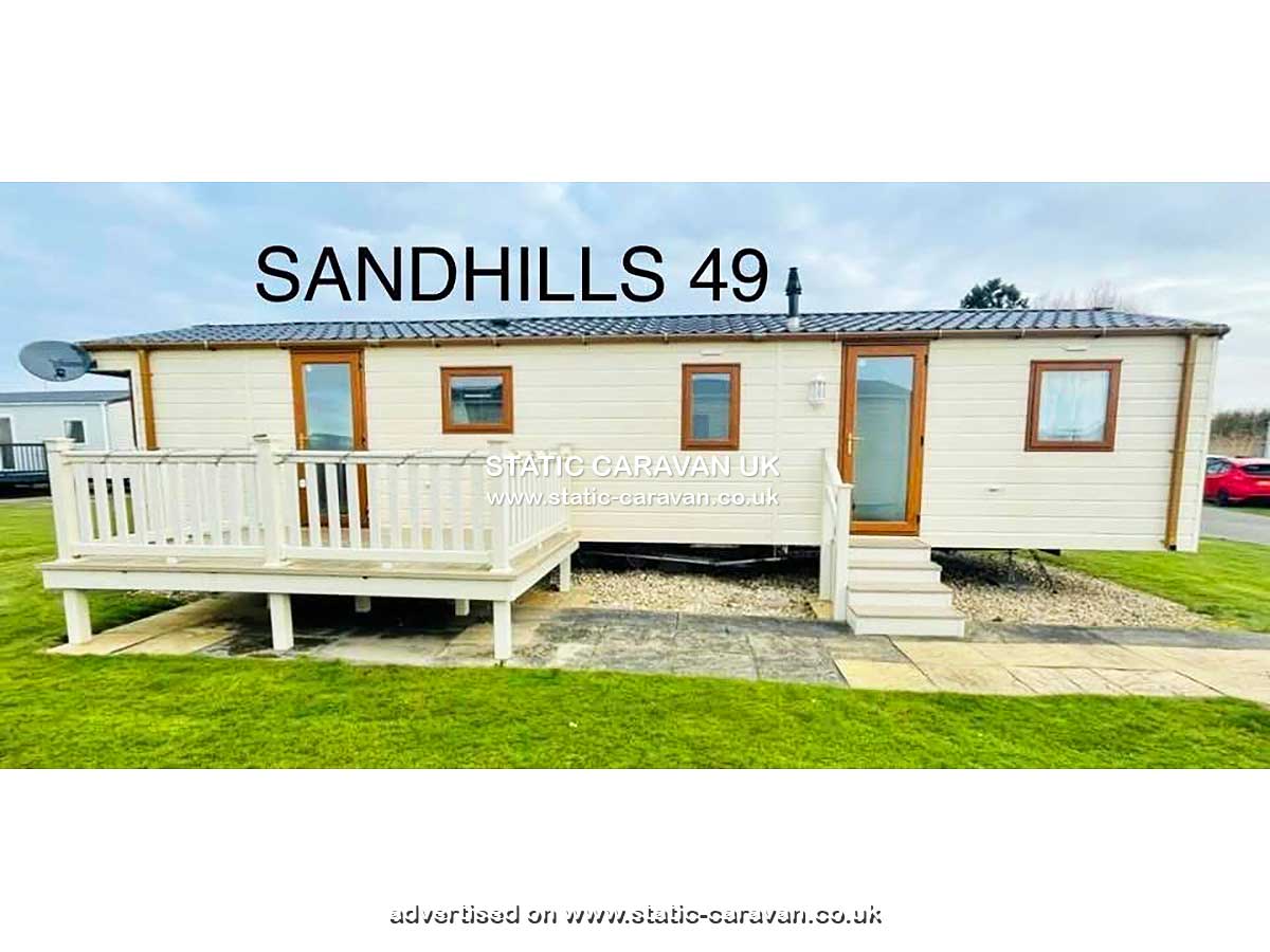 Static Caravan for hire at Sandhills 49, Butlins Skegness, Lincolnshire