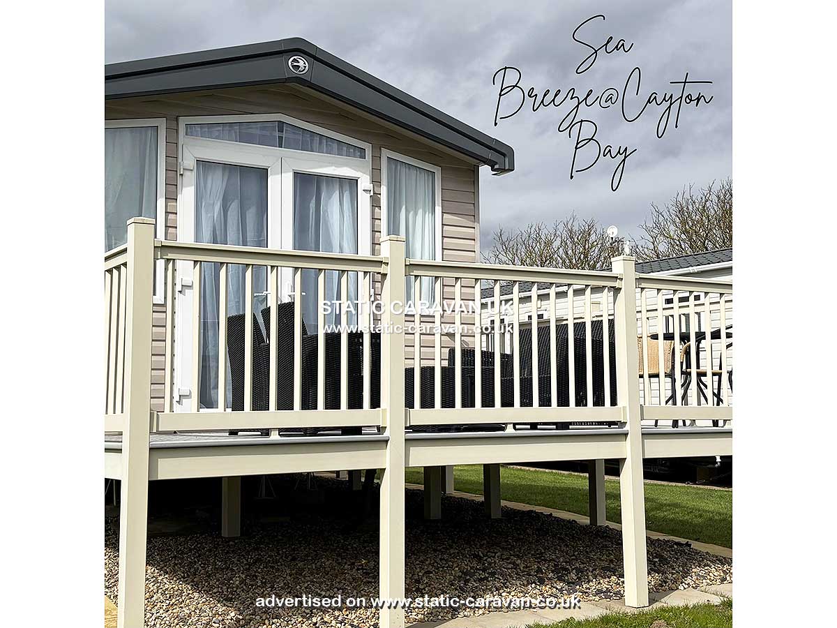 Static Caravan for hire at Cedar 2, Cayton Bay, Scarborough, North Yorkshire