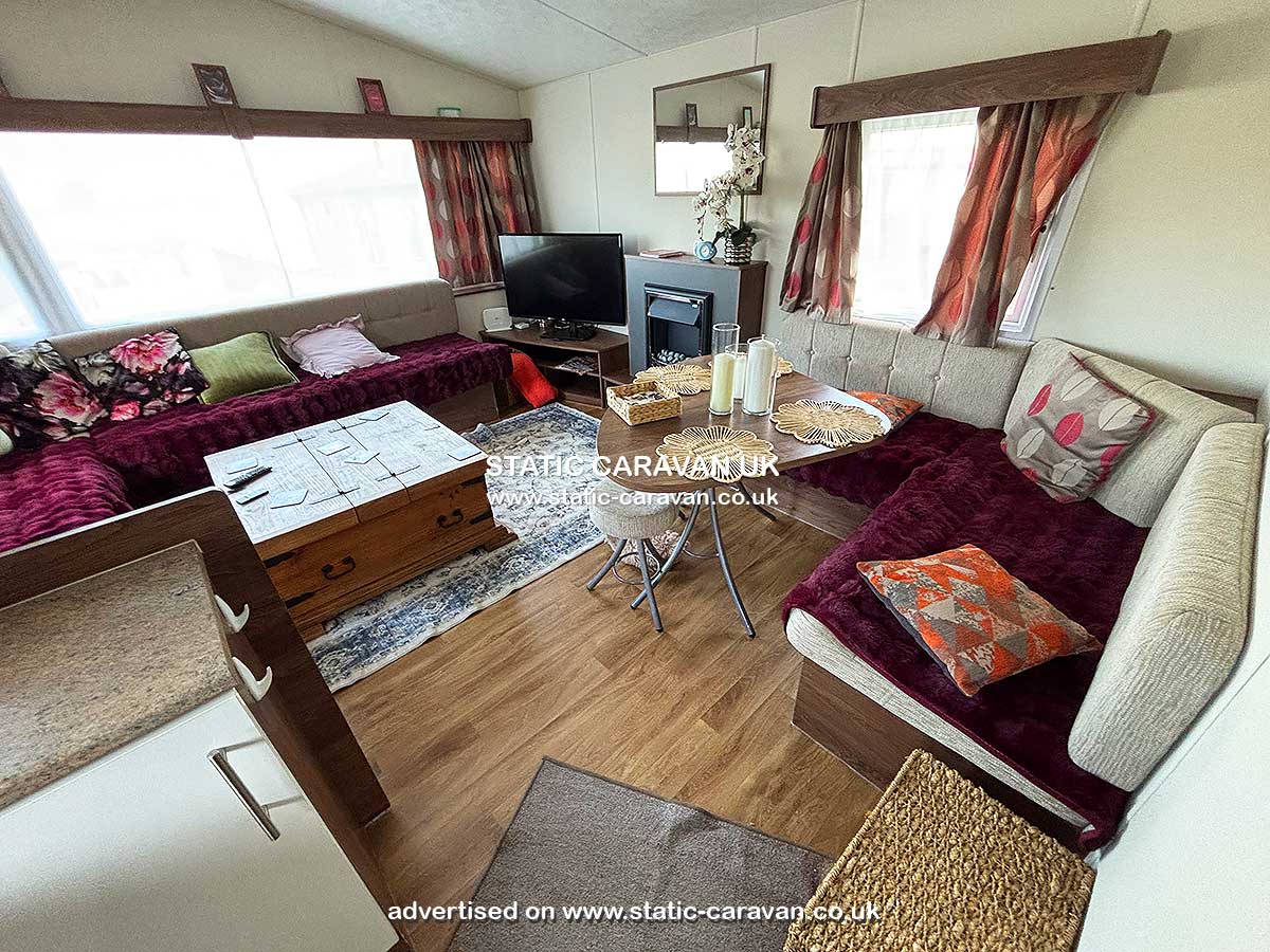 Static Caravan for hire at 100, Clarach Bay, Aberystwyth, Ceredigion, West Wales
