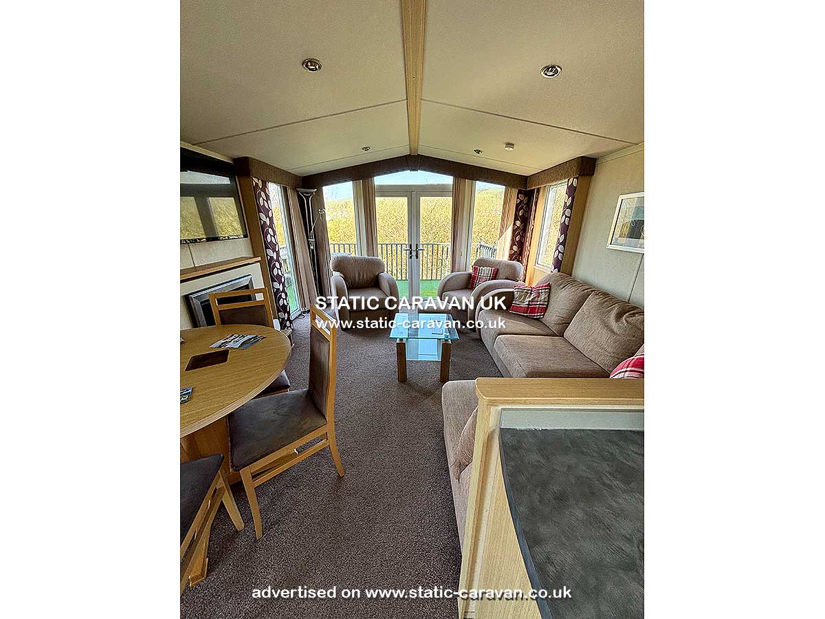 Static Caravan for hire at T34, Clarach Bay, Aberystwyth, Ceredigion, West Wales