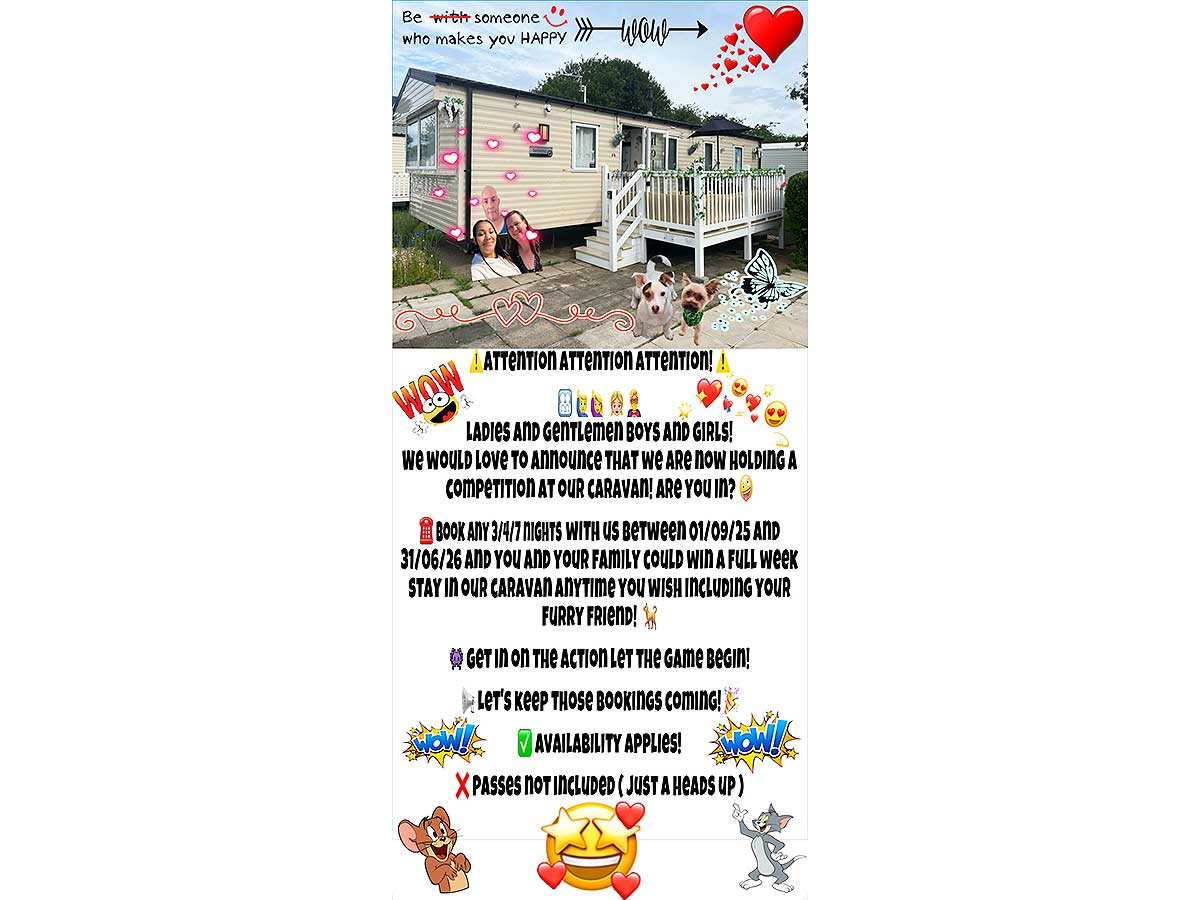 Caravan for hire 84 Broadlands Drive at Cleethorpes Beach (formerly Thorpe Park), Lincolnshire