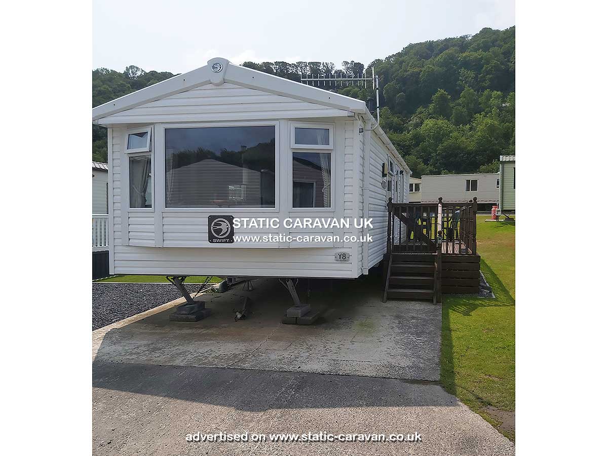 Caravan holiday rental Y8 at Clarach Bay, Aberystwyth, Ceredigion, West Wales
