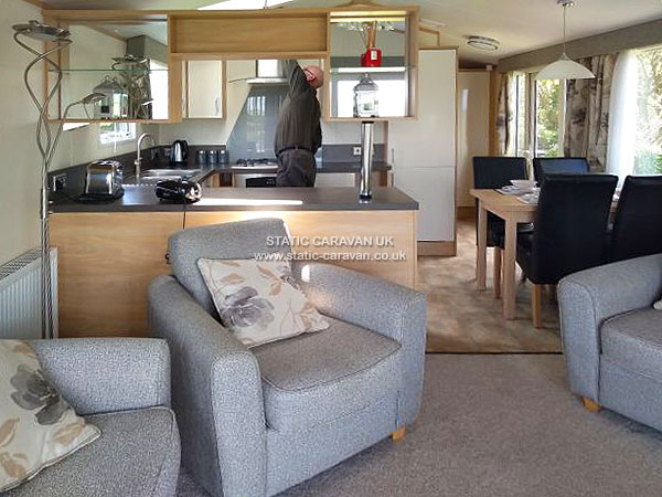 Caravan holiday rental Sycamore Forest at White Acres, Nr Newquay, Cornwall