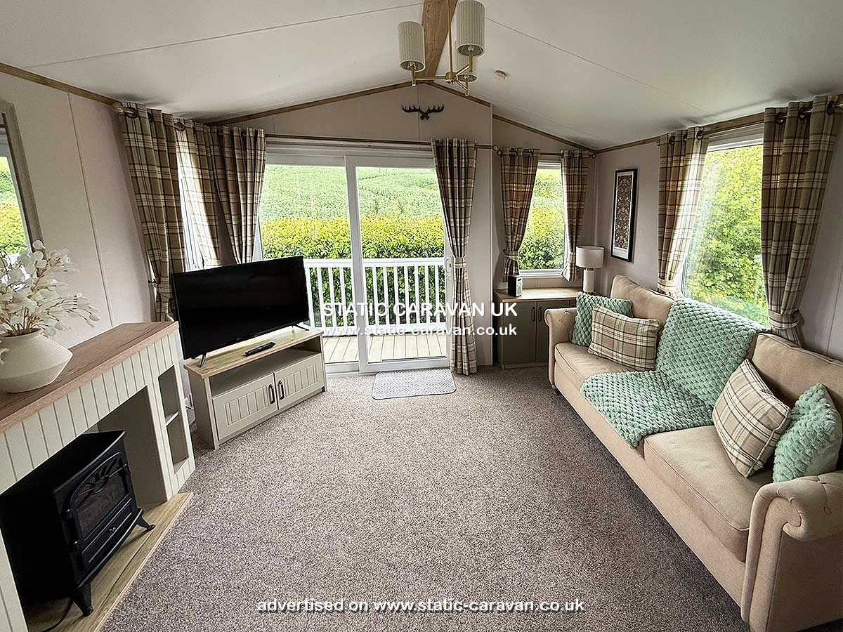 Caravan holiday rental Weatfields at Doniford Bay, Watchet, Nr Minehead, Somerset