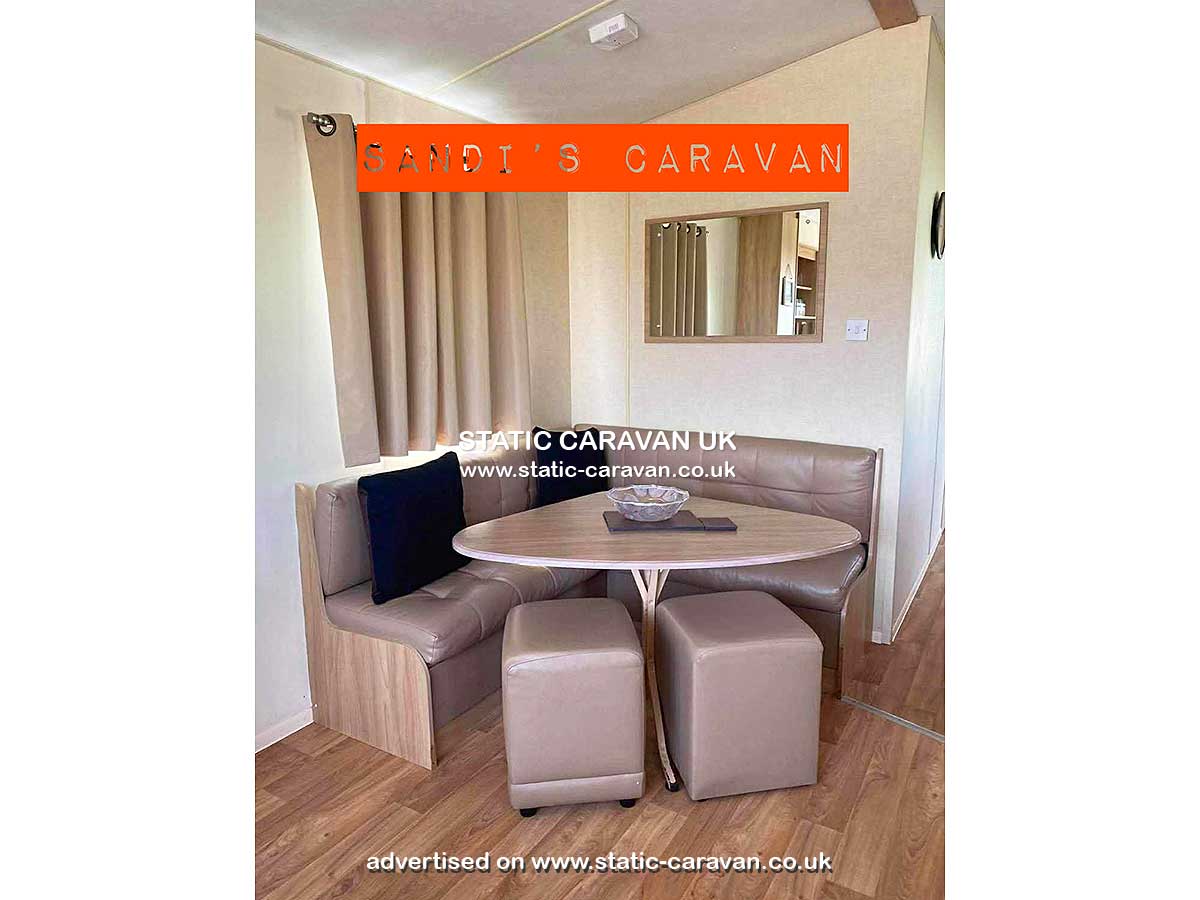 Caravan for hire A96 at Edwards Leisure Park, Towyn, Conwy, North Wales