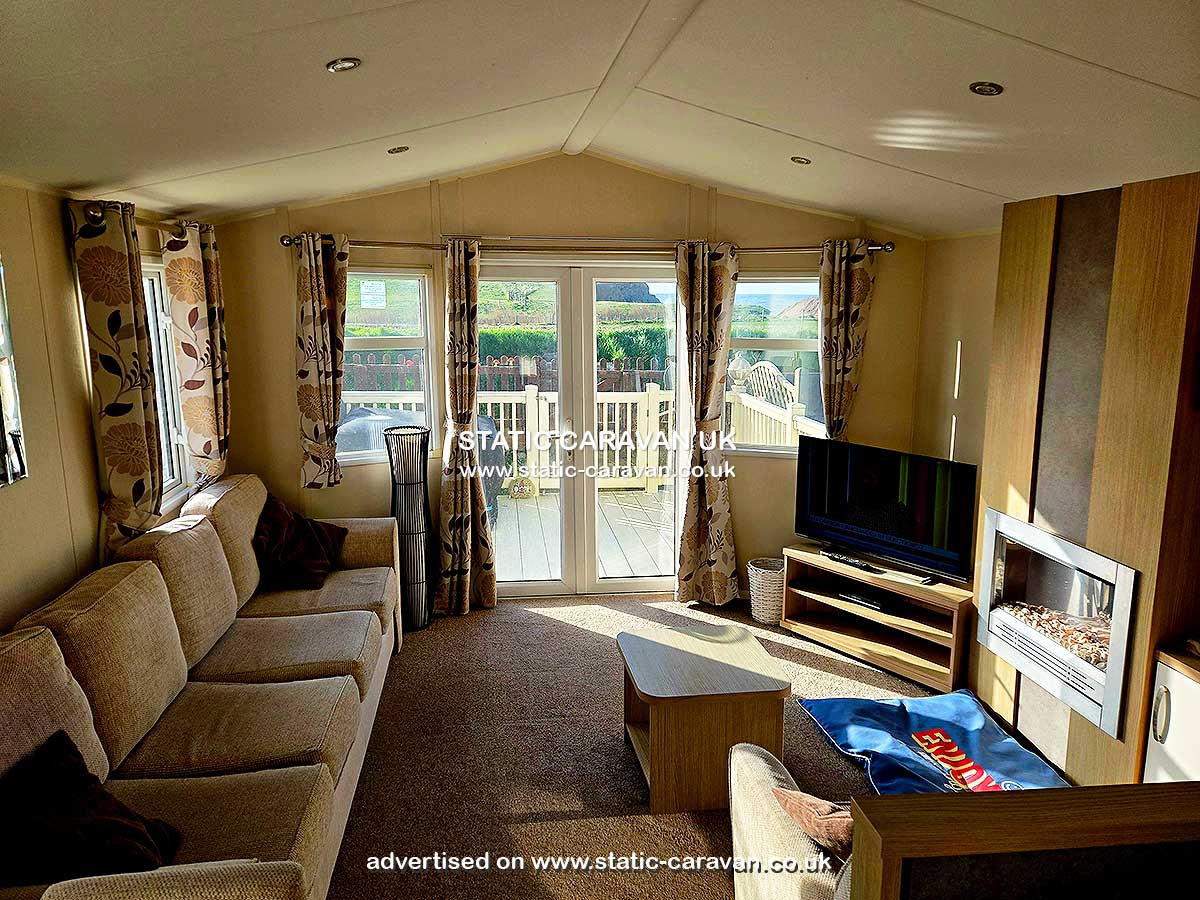 Caravan for hire A17 at Freshwater Beach, Bridport, Dorset