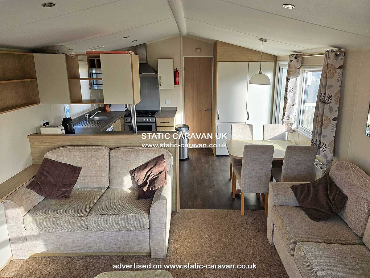 Caravan for hire A17 at Freshwater Beach, Bridport, Dorset