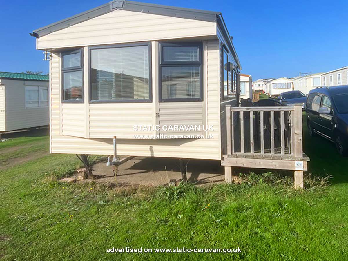 Caravan for hire B5 at The Gap, East Runton, Cromer, Norfolk