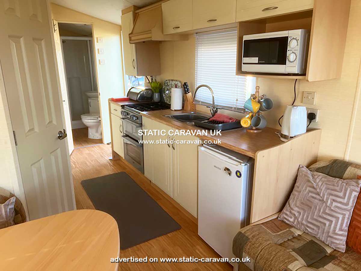 Caravan for hire B5 at The Gap, East Runton, Cromer, Norfolk