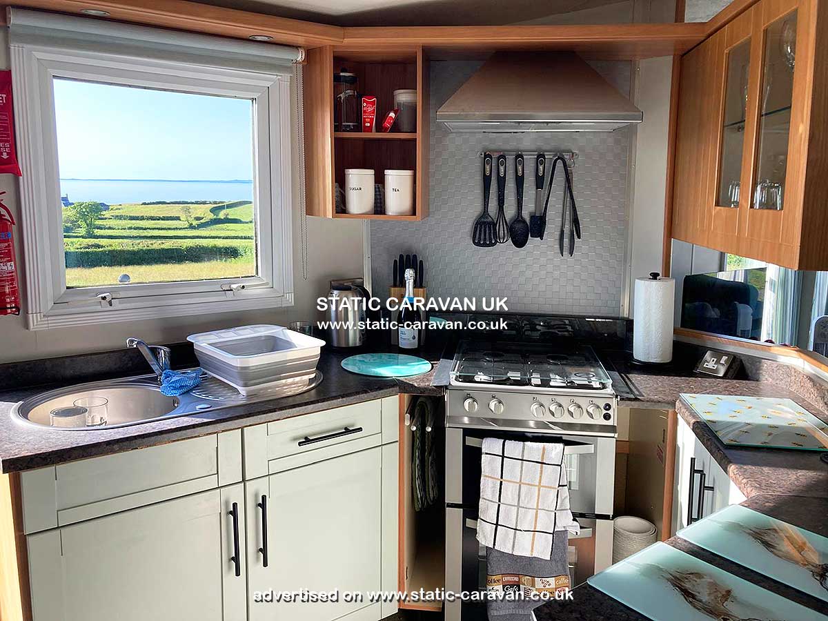 Caravan for hire Gilfach Sea View Caravan at Gilfach Caravan (Private Land), Clynnog-Fawr, Nr Caernarfon, Gwynedd, North Wales