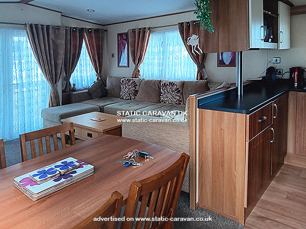 Caravan for hire H150 at Golden Sands, Dawlish Warren, Devon