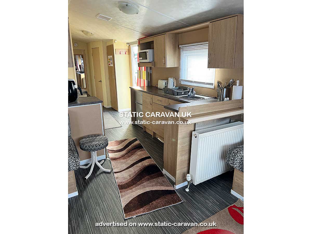 Caravan for hire FSA 33 at Golden Sands, Kinmel Bay, Rhyl, Denbighshire, North Wales