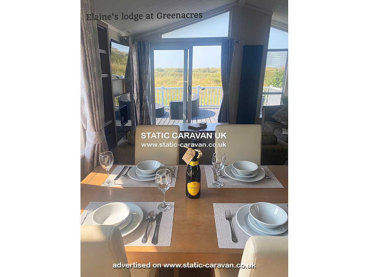 Caravan for hire Glaslyn 48 at Greenacres, Porthmadog, Gwynedd, North Wales