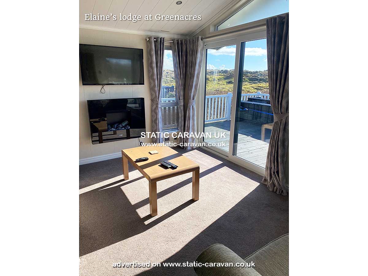 Caravan for hire Glaslyn 48 at Greenacres, Porthmadog, Gwynedd, North Wales