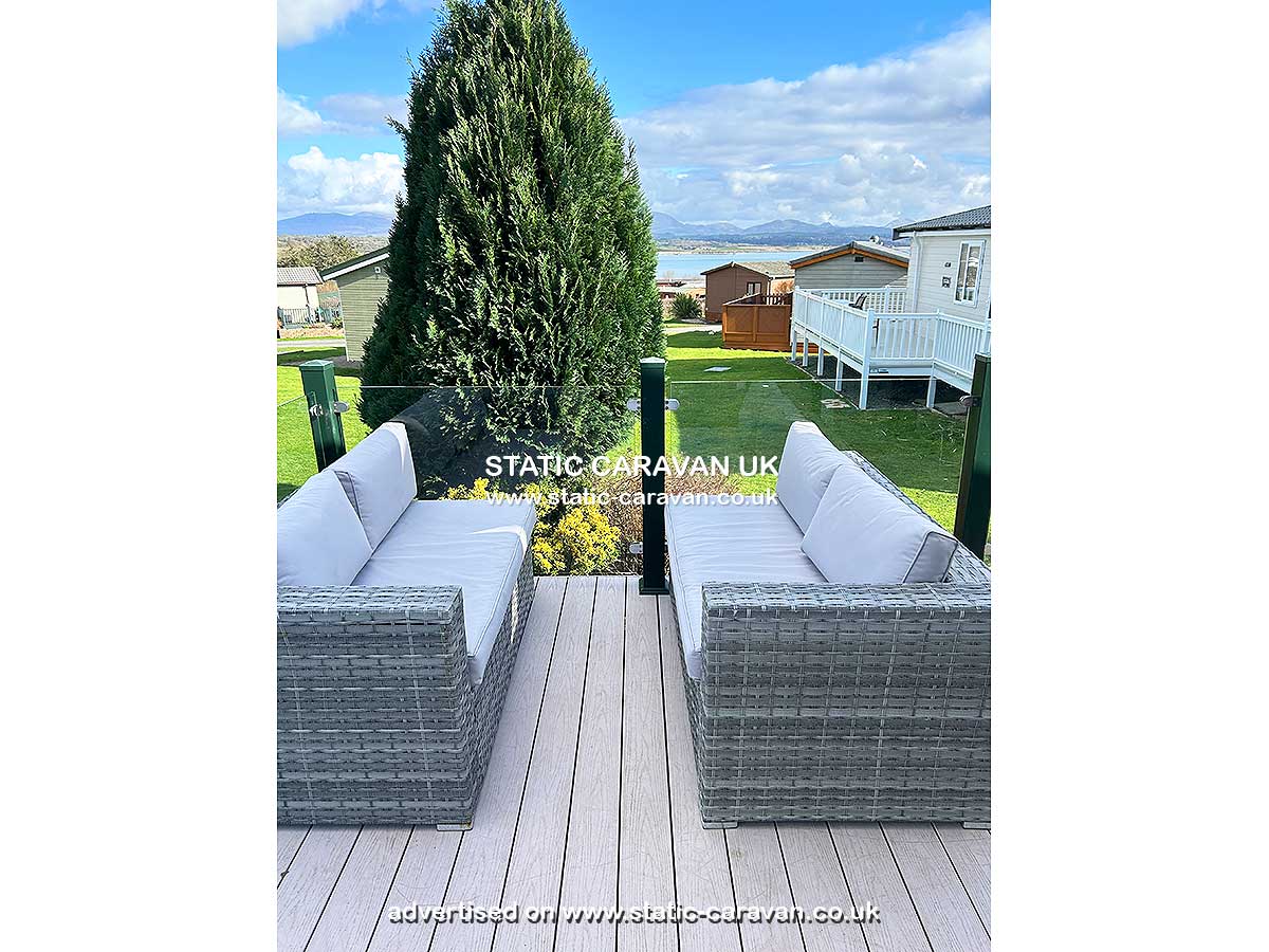 Caravan for hire Pine Lodge at Hafan-Y-Mor, Pwllheli, Gwynedd, North Wales