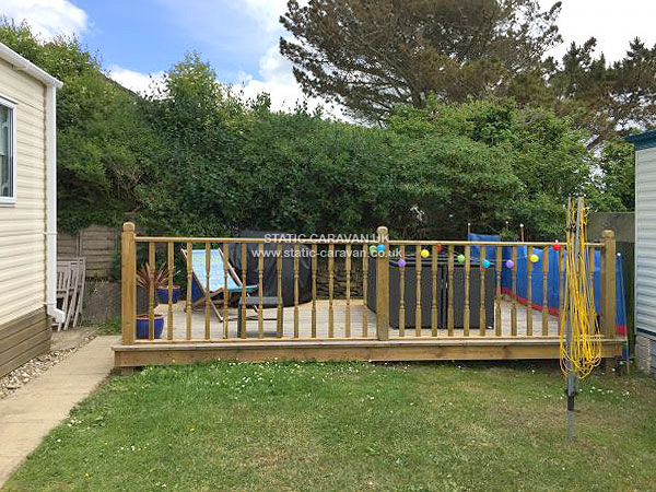 Caravan holiday rental Plot 5 at Higher Harlyn, St Merryn, Padstow, Cornwall