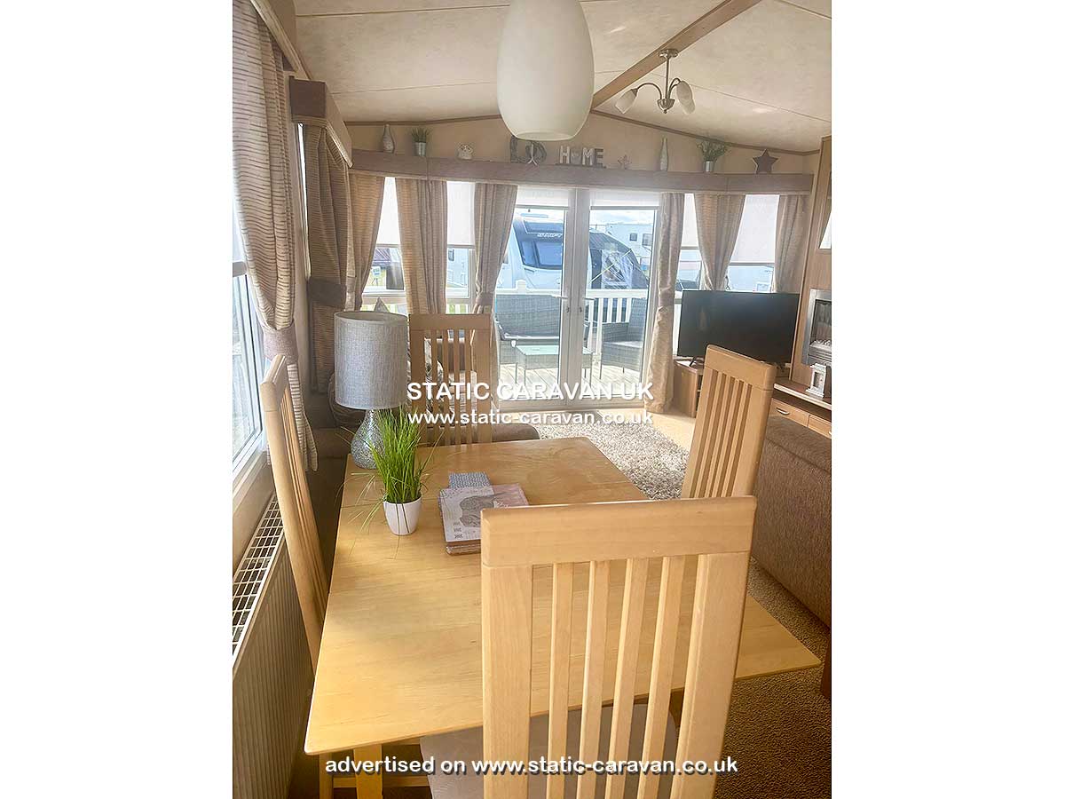 Caravan for hire 13 at Sandylands, Saltcoats, Ayrshire, Scotland