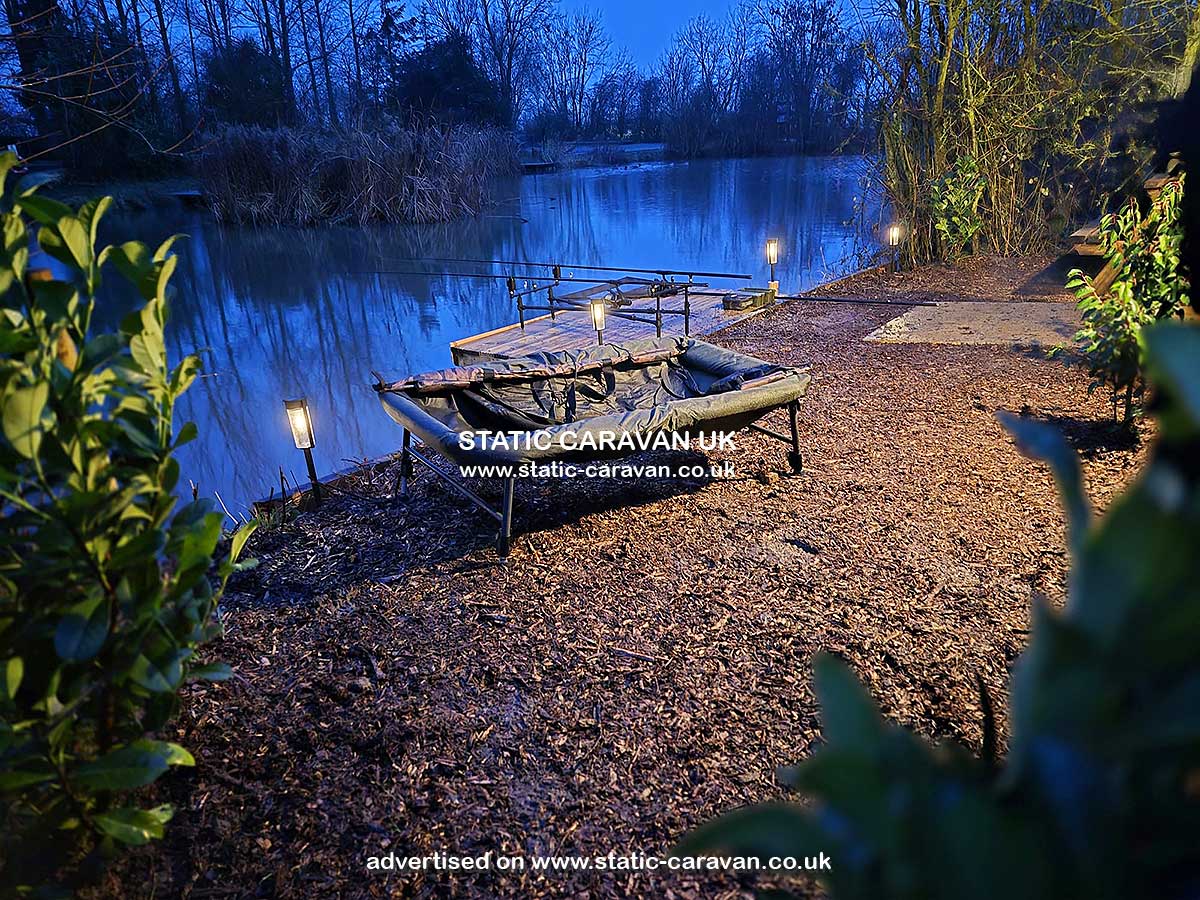 Caravan for hire Peg 16 at Lincoln Lane Lakes, Middle Rasen, Lincolnshire