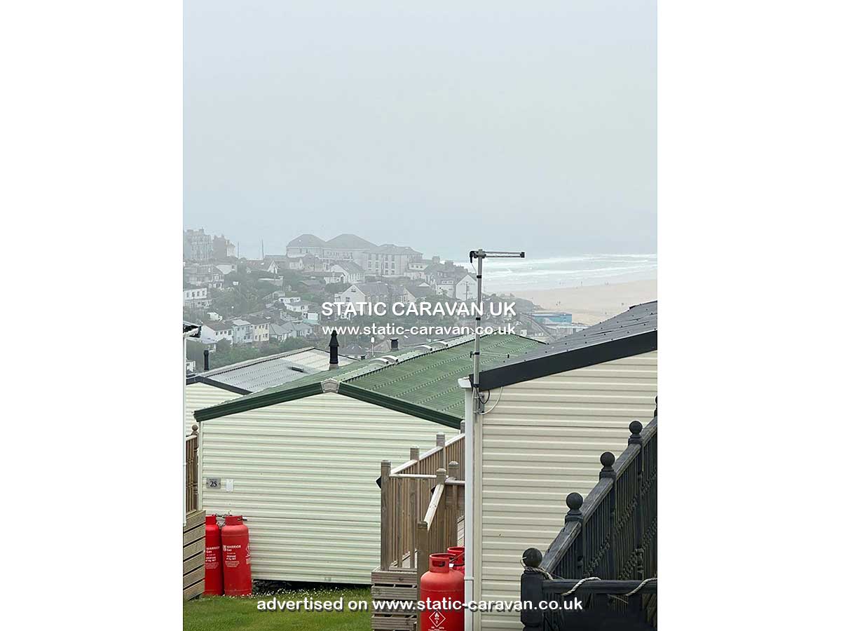 Caravan for hire Padstow 5 at Liskey Hill, Perranporth, Cornwall