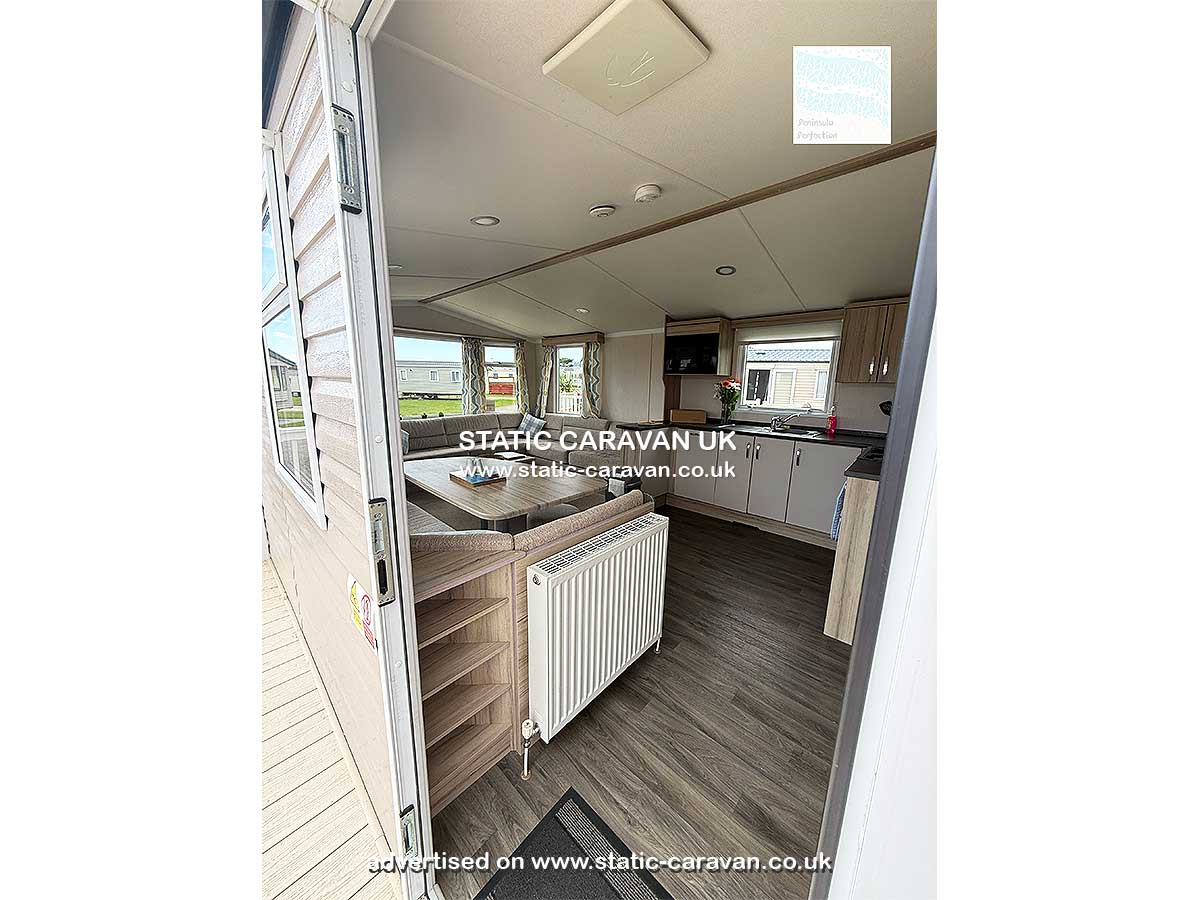 Caravan for hire Peninsula Perfection (6 The Heathers) at Lizard Point Holiday Park, Lizard Peninsula, Cornwall