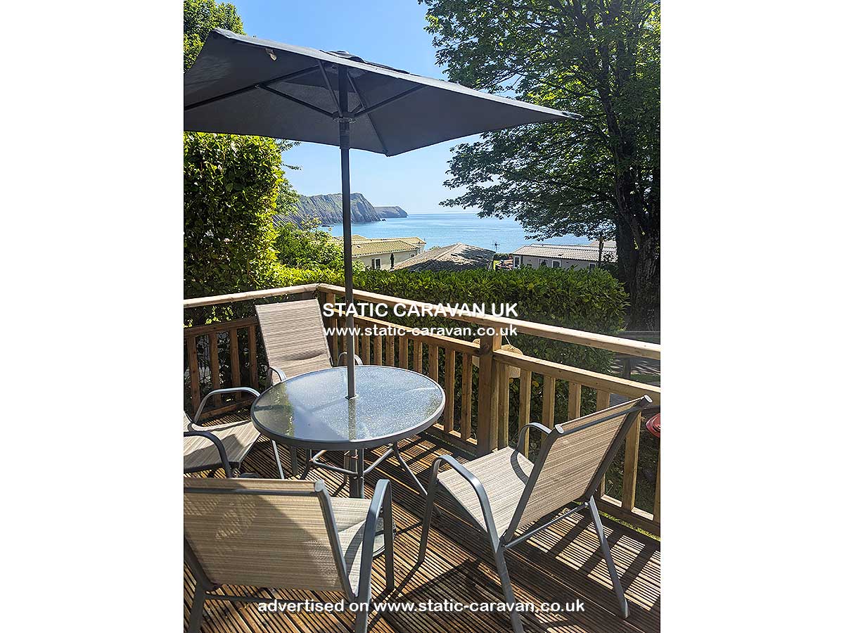 Static Caravan for hire at 280 Caldey View, Lydstep Beach, Tenby, Pembrokeshire, South Wales