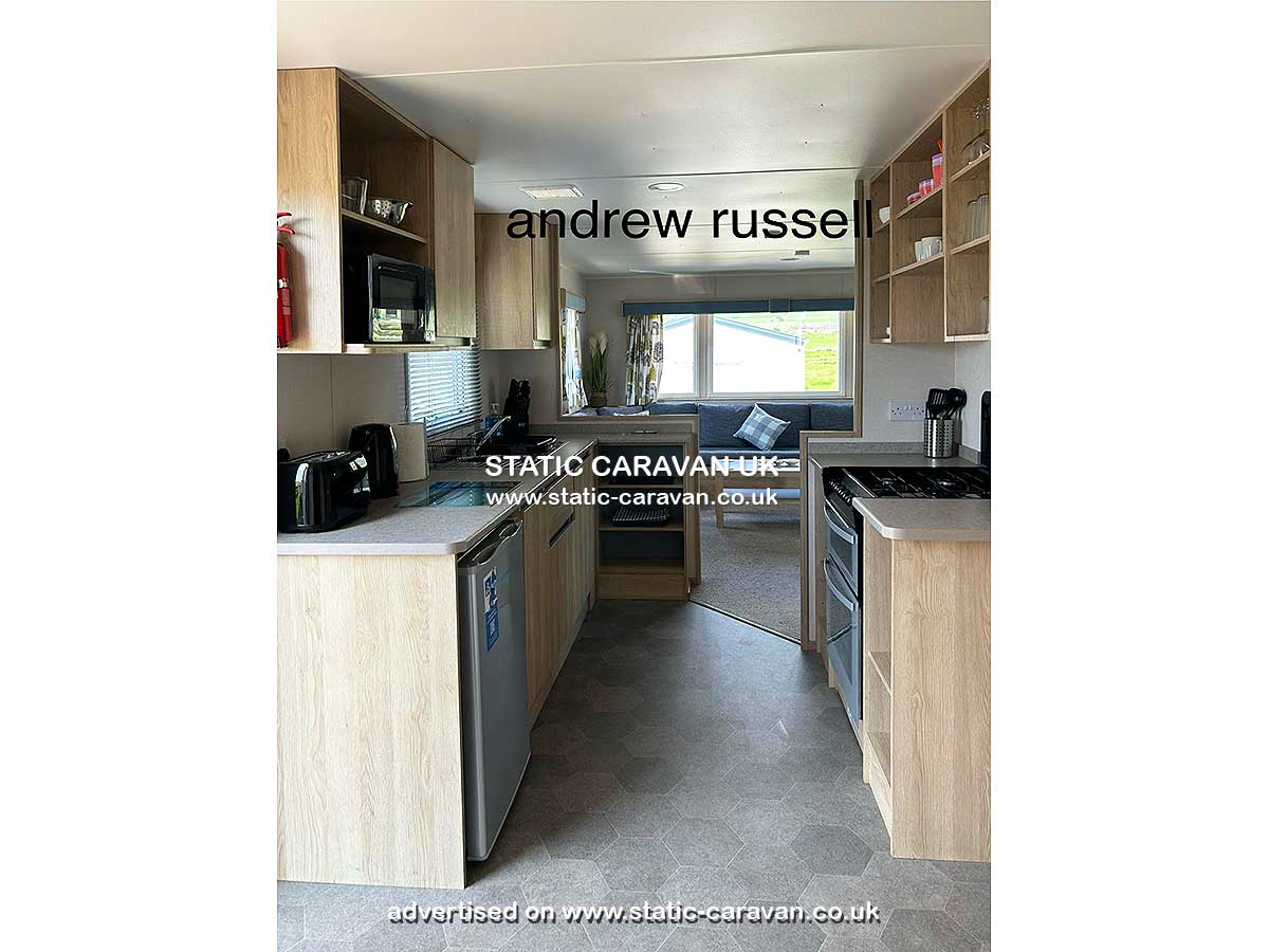 Caravan for hire SS004 at Lyons Sunnysands, Tal-y-bont, Barmouth, Gwynedd, West Wales