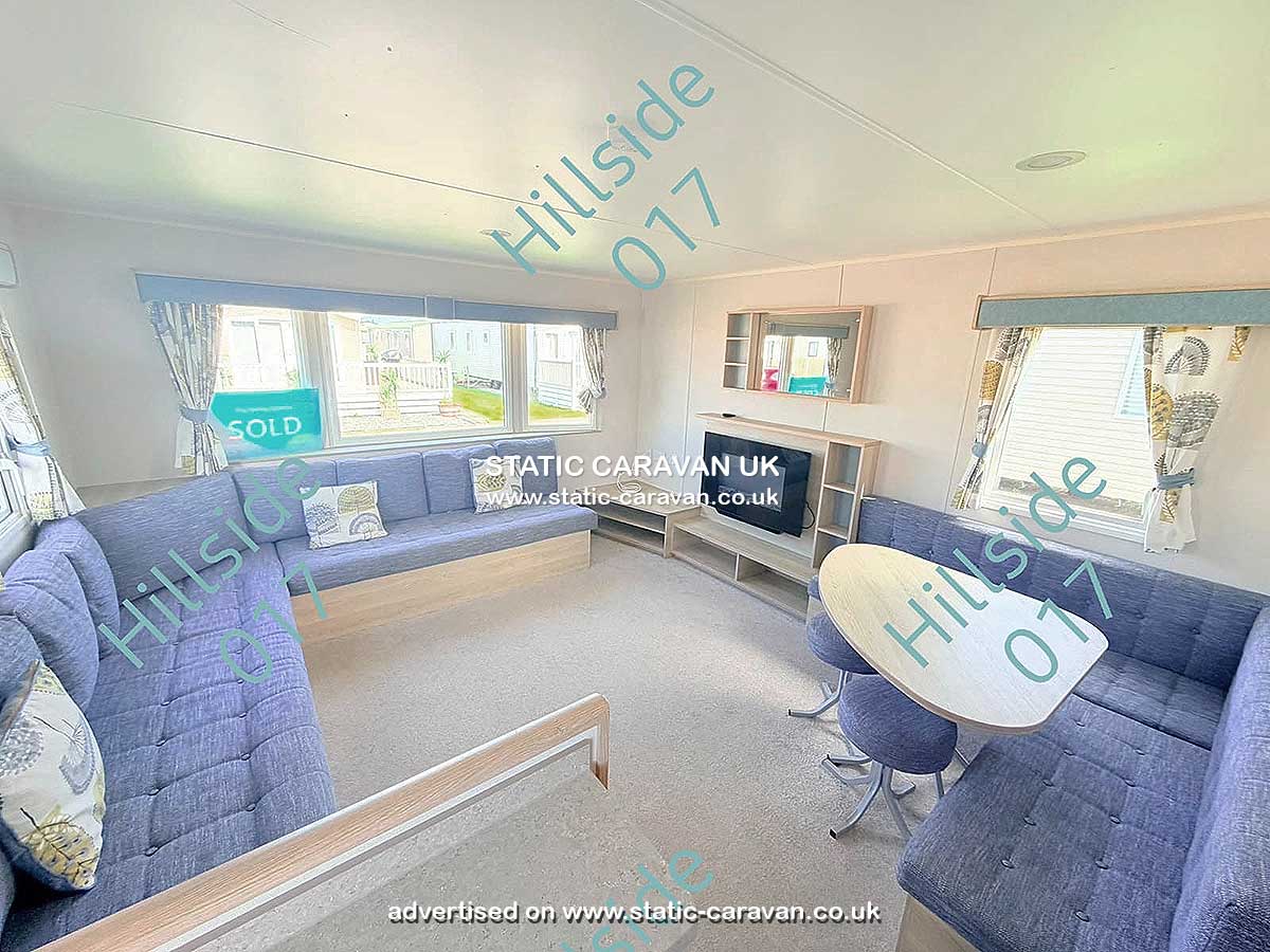 Caravan for hire Hillside 017 at Lyons Sunnysands, Tal-y-bont, Barmouth, Gwynedd, West Wales