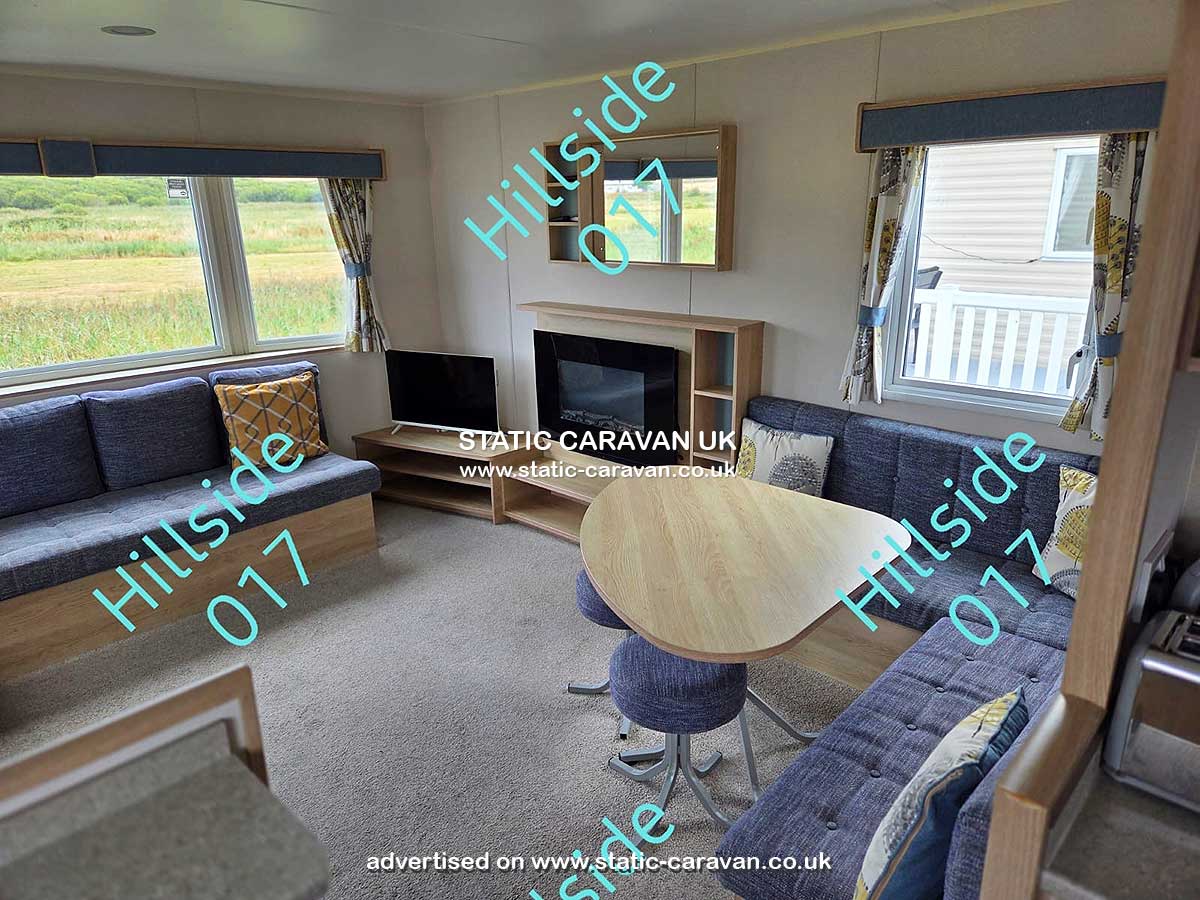 Caravan for hire Hillside 017 at Lyons Sunnysands, Tal-y-bont, Barmouth, Gwynedd, West Wales