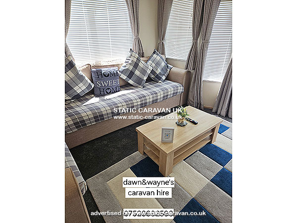 Caravan for hire T9 at North Shore Holiday Park, Skegness, Lincolnshire