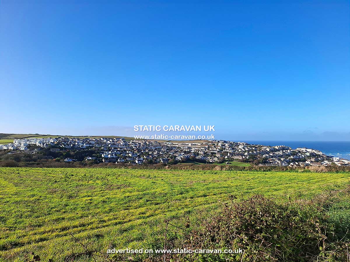 Caravan for hire Falmouth 14 at Liskey Hill, Perranporth, Cornwall