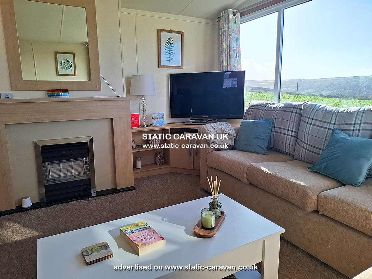Caravan for hire Falmouth 14 at Liskey Hill, Perranporth, Cornwall