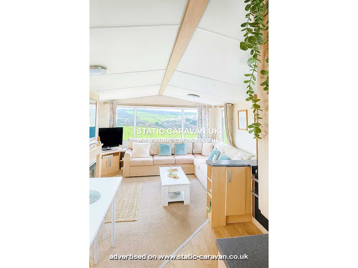 Caravan for hire Falmouth 14 at Liskey Hill, Perranporth, Cornwall