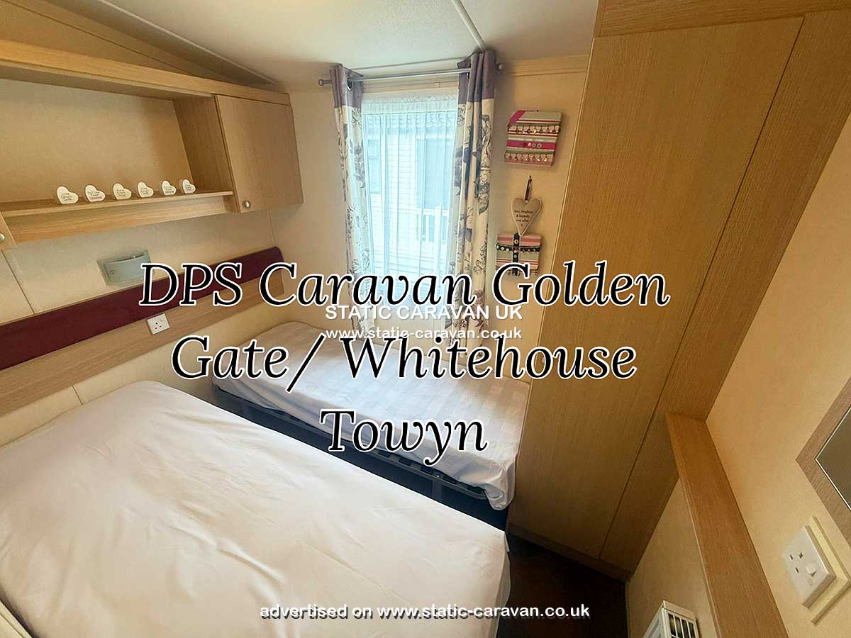 Caravan for hire  DPS E26 at Whitehouse Leisure Park, Towyn, Conwy, North Wales