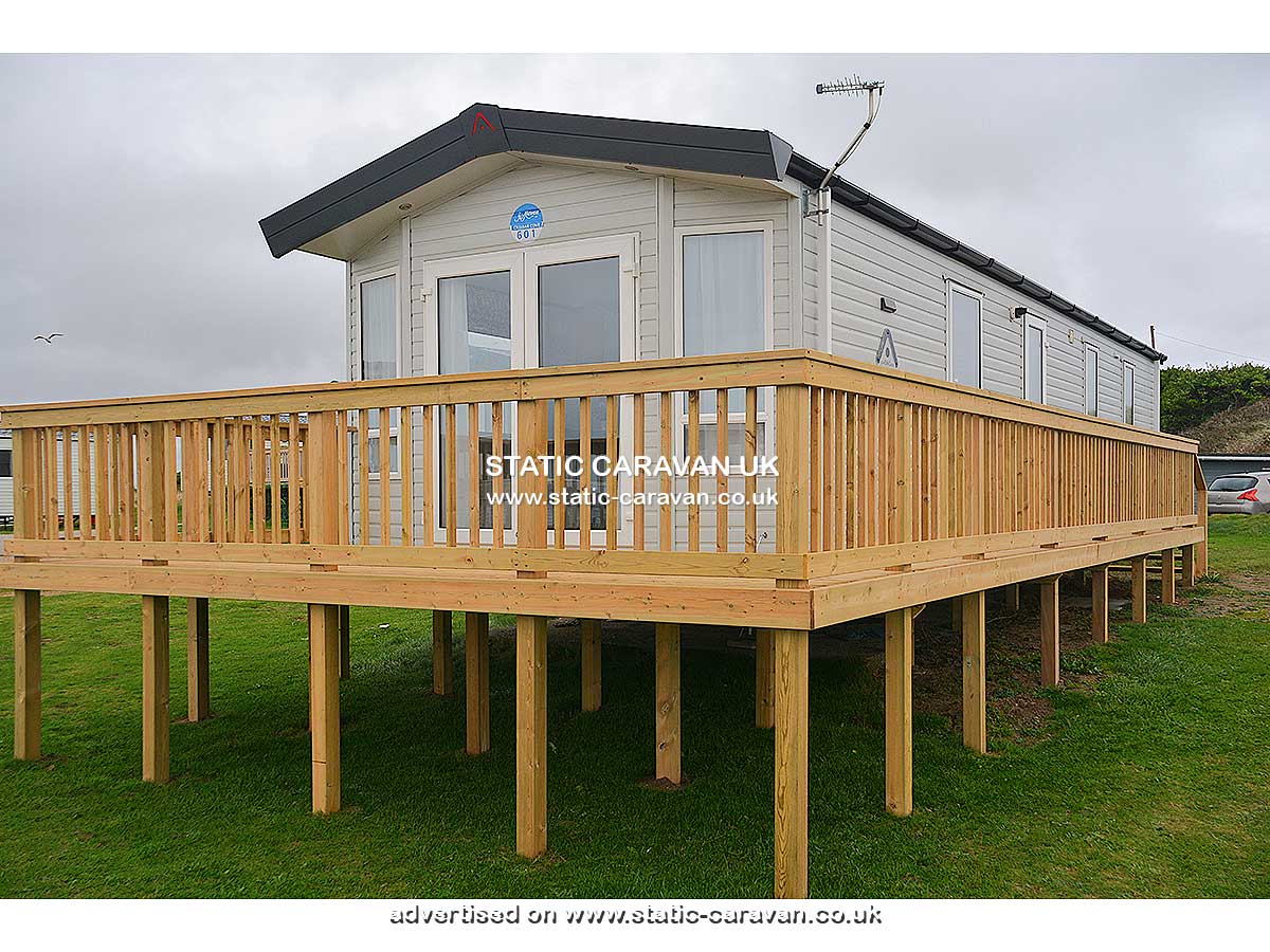 Static Caravan for hire at 601 Cribbar Cove, Perran Sands, Perranporth, Cornwall