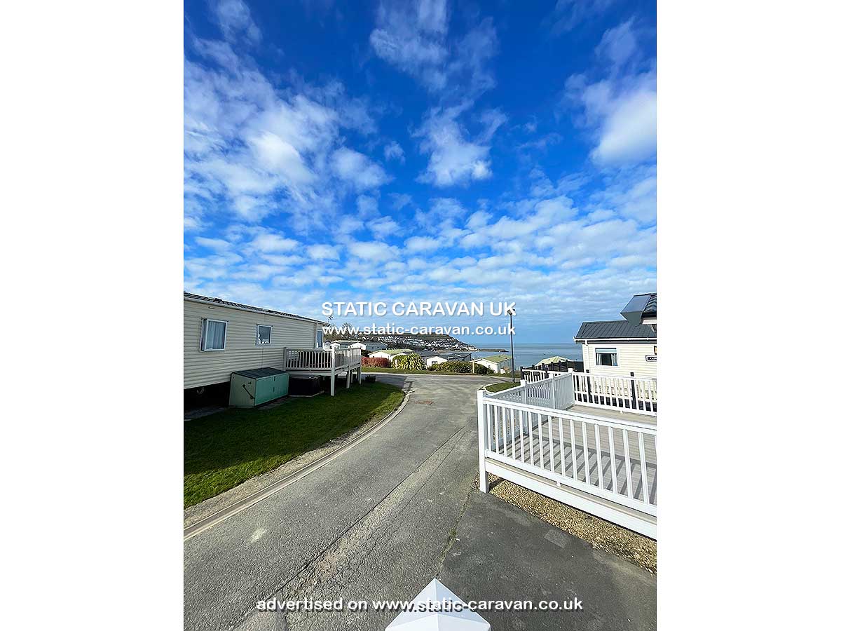 Caravan for hire Pembroke 35 at Quay West, New Quay, Ceredigion, West Wales