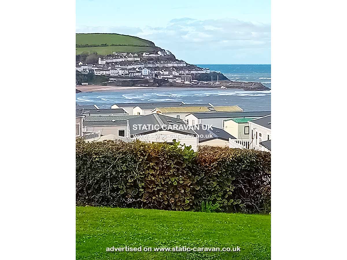 Caravan for hire Hengell 65 at Quay West, New Quay, Ceredigion, West Wales