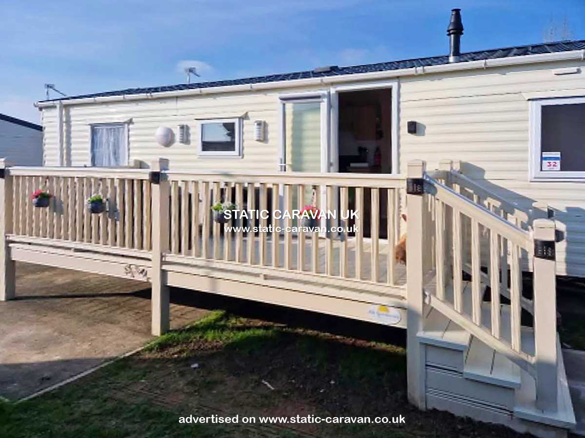 Caravan holiday rental F32 at California Cliffs, Great Yarmouth, Norfolk