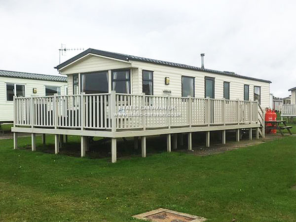 Caravan holiday rental Rose Bank at Primrose Valley, Filey, Scarborough, North Yorkshire