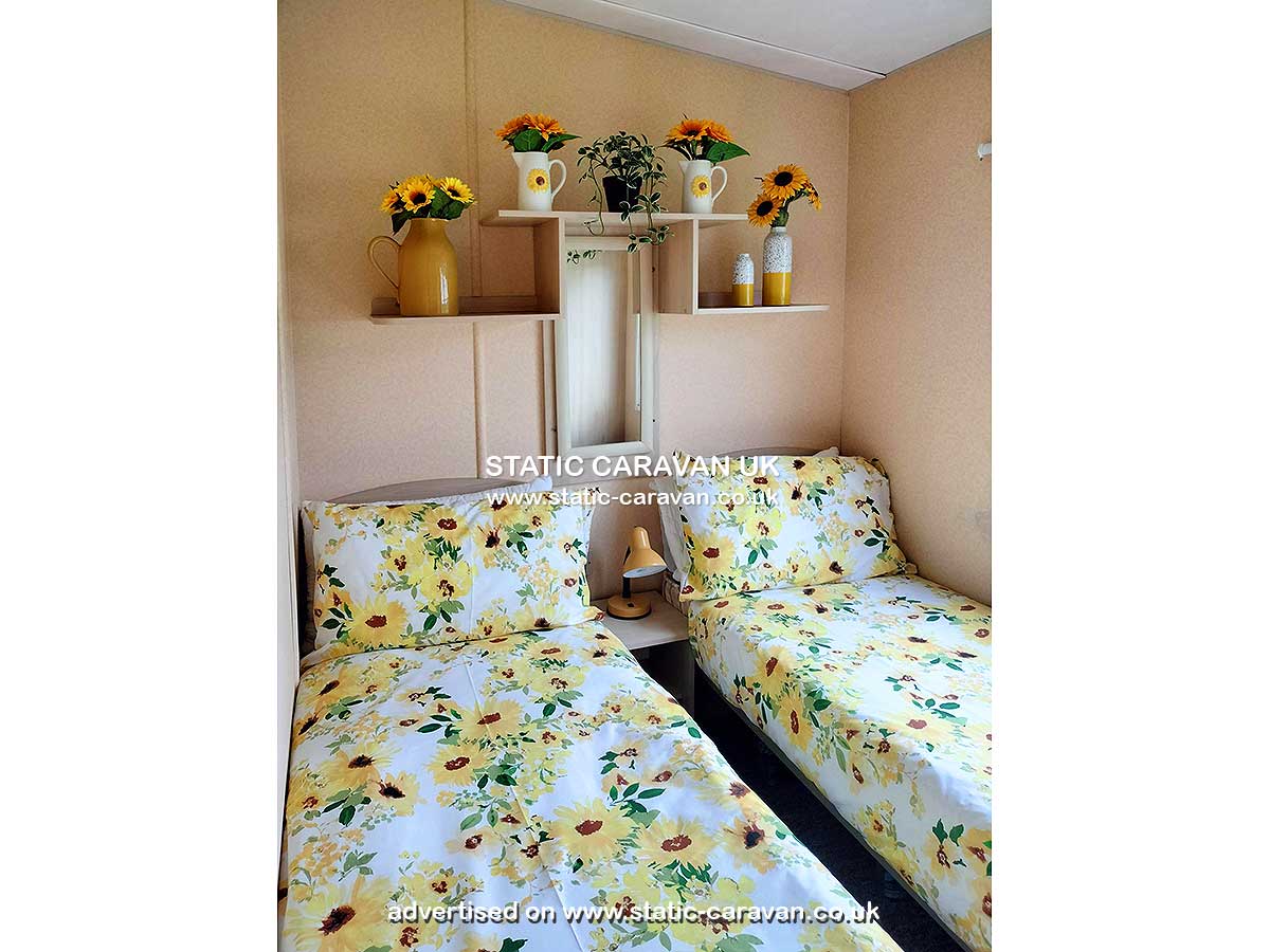 Caravan for hire E70 (Culver View) at Sandhills, Bembridge, Isle of Wight