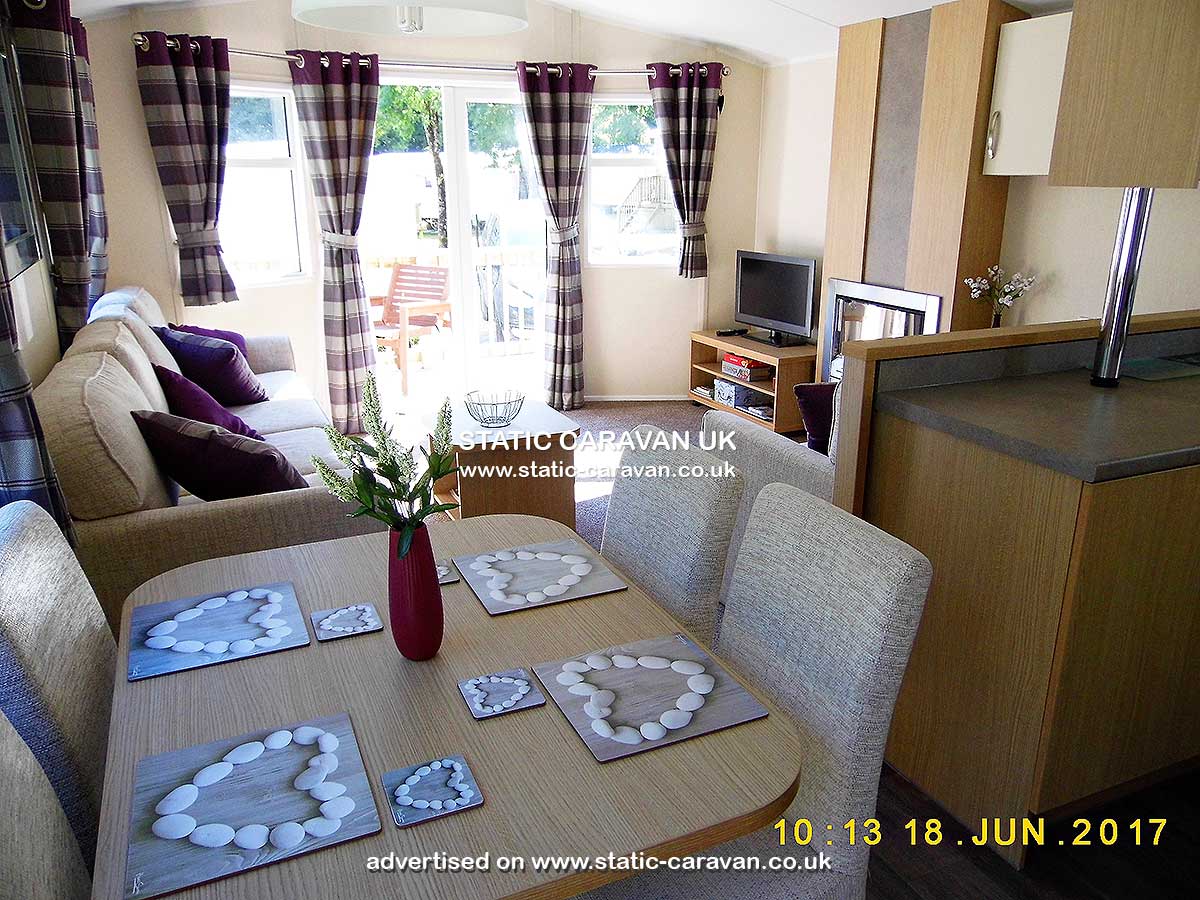 Caravan for hire Hedgerow at St Minver Holiday Park, Wadebridge, Nr Padstow, Cornwall