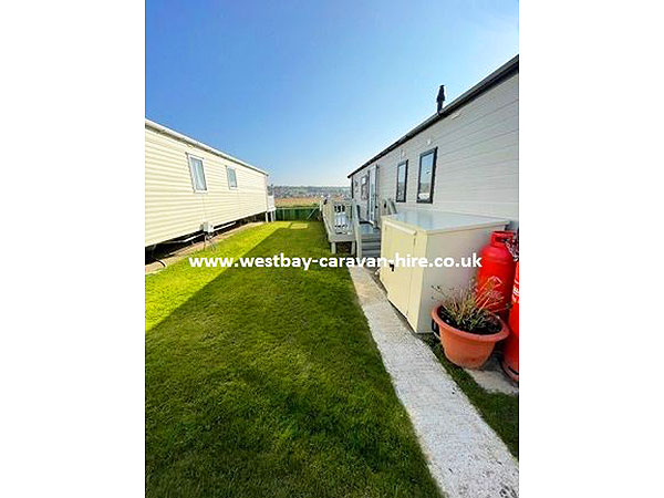 Caravan holiday rental Aspen at West Bay, Bridport, Dorset