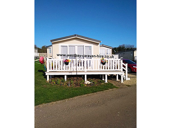 Caravan holiday rental Linwood at West Bay, Bridport, Dorset