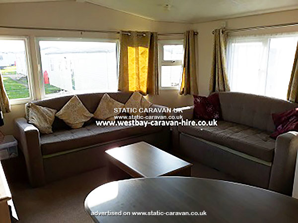 Caravan holiday rental Pheonix at West Bay, Bridport, Dorset