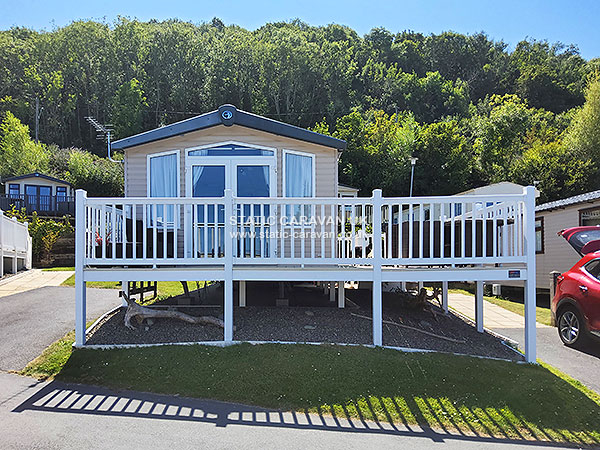 Caravan holiday rental Teifi 60 at Quay West, New Quay, Ceredigion, West Wales
