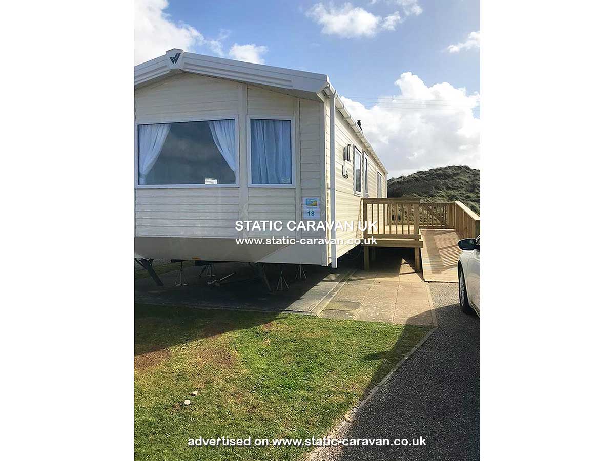 Caravan holiday rental Fairings 18 at Perran Sands, Perranporth, Cornwall